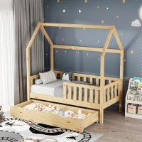 Παιδικό κρεβάτι Bendina τ. Montessori με συρτάρι pakoworld ξύλο πεύκου σε φυσική απόχρωση 70x140εκ Παιδικό κρεβάτι Bendina τ. Montessori με συρτάρι pakoworld ξύλο πεύκου σε φυσική απόχρωση 70x140εκ