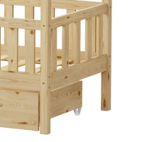 Παιδικό κρεβάτι Bendina τ. Montessori με συρτάρι pakoworld ξύλο πεύκου σε φυσική απόχρωση 70x140εκ Παιδικό κρεβάτι Bendina τ. Montessori με συρτάρι pakoworld ξύλο πεύκου σε φυσική απόχρωση 70x140εκ