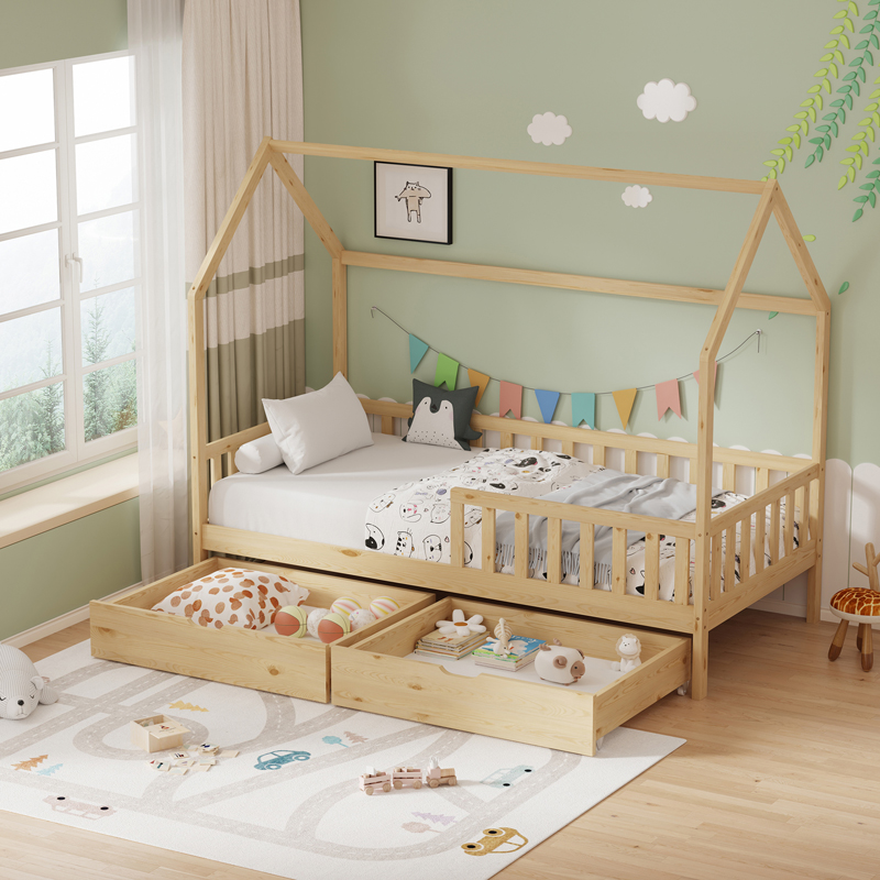 Παιδικό κρεβάτι Piccolo τ.Montessori με 2 συρτάρια pakoworld ξύλο πεύκου σε φυσική απόχρωση 90x190εκ Παιδικό κρεβάτι Piccolo τ.Montessori με 2 συρτάρια pakoworld ξύλο πεύκου σε φυσική απόχρωση 90x190εκ
