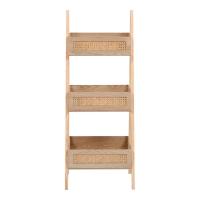 Ραφιέρα επιδαπέδια 3όροφη Scandy pakoworld mdf-rattan σε φυσική απόχρωση 44x37x110εκ Ραφιέρα επιδαπέδια 3όροφη Scandy pakoworld mdf-rattan σε φυσική απόχρωση 44x37x110εκ
