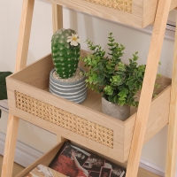 Ραφιέρα επιδαπέδια 3όροφη Scandy pakoworld mdf-rattan σε φυσική απόχρωση 44x37x110εκ Ραφιέρα επιδαπέδια 3όροφη Scandy pakoworld mdf-rattan σε φυσική απόχρωση 44x37x110εκ