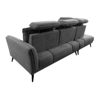Γωνιακός καναπές Serkas pakoworld δεξιά γωνία με γκρι ύφασμα 268x213x100εκ Γωνιακός καναπές Serkas pakoworld δεξιά γωνία με γκρι ύφασμα 268x213x100εκ