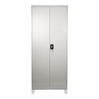 Μεταλλική ντουλάπα Ugren pakoworld σε ανοιχτό γκρι 70x40x190εκ