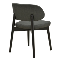 Καρέκλα Siena pakoworld ανθρακί ύφασμα και rubberwood 48x50x81εκ Καρέκλα Siena pakoworld ανθρακί ύφασμα και rubberwood 48x50x81εκ