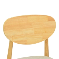 Καρέκλα Cardith pakoworld rubberwood-plywood σε φυσική απόχρωση-ύφασμα γκρι-μπεζ 48x51x78εκ Καρέκλα Cardith pakoworld rubberwood-plywood σε φυσική απόχρωση-ύφασμα γκρι-μπεζ 48x51x78εκ