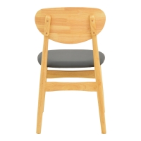 Καρέκλα Cardith pakoworld rubberwood-plywood σε φυσική απόχρωση-pu μαύρο 48x51x78εκ Καρέκλα Cardith pakoworld rubberwood-plywood σε φυσική απόχρωση-pu μαύρο 48x51x78εκ