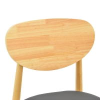 Καρέκλα Cardith pakoworld rubberwood-plywood σε φυσική απόχρωση-pu μαύρο 48x51x78εκ Καρέκλα Cardith pakoworld rubberwood-plywood σε φυσική απόχρωση-pu μαύρο 48x51x78εκ