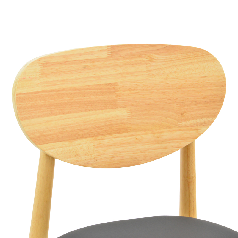 Καρέκλα Cardith pakoworld rubberwood-plywood σε φυσική απόχρωση-pu μαύρο 48x51x78εκ Καρέκλα Cardith pakoworld rubberwood-plywood σε φυσική απόχρωση-pu μαύρο 48x51x78εκ