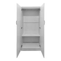 Ντουλάπα δίφυλλη Athos pakoworld σε λευκή απόχρωση 80x42x180εκ Ντουλάπα δίφυλλη Athos pakoworld σε λευκή απόχρωση 80x42x180εκ