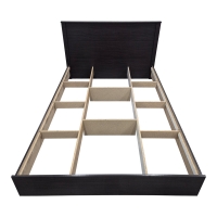 Κρεβάτι Athos pakoworld σε wenge απόχρωση 140x200εκ