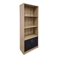 Βιβλιοθήκη Tekaro pakoworld sonoma-ανθρακί 60x29x166εκ Βιβλιοθήκη Tekaro pakoworld sonoma-ανθρακί 60x29x166εκ