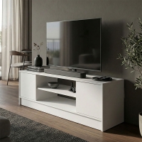 Έπιπλο τηλεόρασης Sasa pakoworld λευκό 120x35x41.5εκ Έπιπλο τηλεόρασης Sasa pakoworld λευκό 120x35x41.5εκ