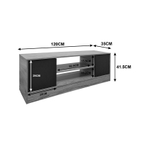 Έπιπλο τηλεόρασης Sasa pakoworld λευκό 120x35x41.5εκ Έπιπλο τηλεόρασης Sasa pakoworld λευκό 120x35x41.5εκ