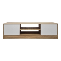 Έπιπλο τηλεόρασης Sasa pakoworld sonoma-λευκό 150x35x41.5εκ