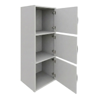 Ντουλάπι-στήλη Soline pakoworld λευκό 40x34.5x90.5εκ