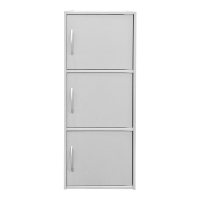 Ντουλάπι-στήλη Soline pakoworld λευκό 40x34.5x90.5εκ