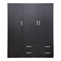 Ντουλάπα τρίφυλλη με 2 συρτάρια Alvia pakoworld wenge150x51x180εκ Ντουλάπα τρίφυλλη με 2 συρτάρια Alvia pakoworld wenge150x51x180εκ