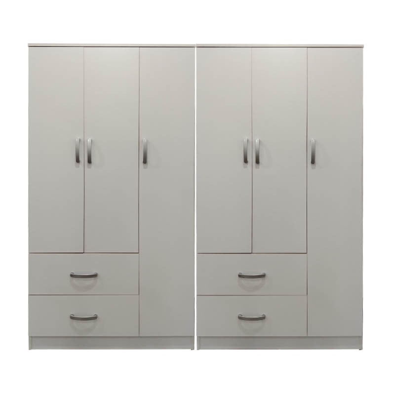 Ντουλάπα εξάφυλλη Athos pakoworld λευκή 180x42x180εκ Ντουλάπα εξάφυλλη Athos pakoworld λευκή 180x42x180εκ
