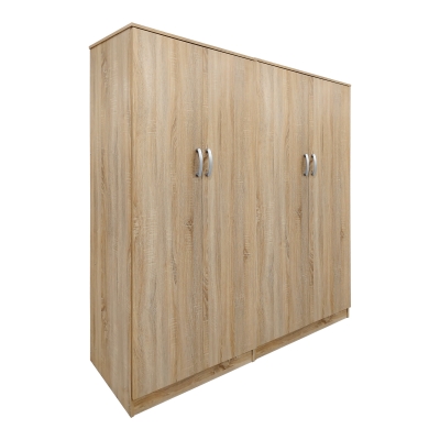 Ντουλάπα τετράφυλλη Athos Ι pakoworld sonoma 160x42x180εκ Ντουλάπα τετράφυλλη Athos Ι pakoworld sonoma 160x42x180εκ