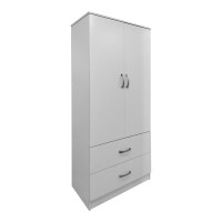 Ντουλάπα εξάφυλλη με πατάρι Athos pakoworld λευκή 240x42x240εκ Ντουλάπα εξάφυλλη με πατάρι Athos pakoworld λευκή 240x42x240εκ