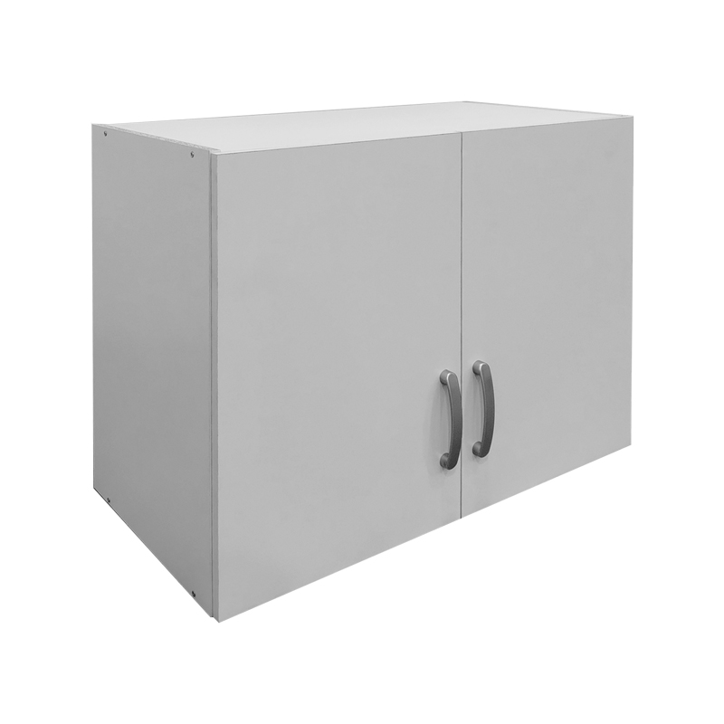 Ντουλάπα εξάφυλλη με πατάρι Athos I pakoworld λευκή 240x42x240εκ