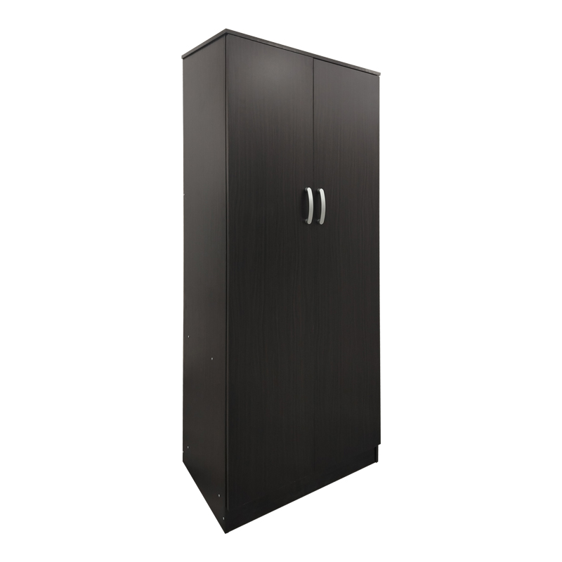 Ντουλάπα τετράφυλλη με πατάρι Athos pakoworld wenge 160x42x240εκ