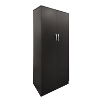 Ντουλάπα τετράφυλλη με πατάρι Athos Ι pakoworld wenge 160x42x240εκ