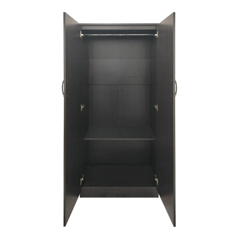 Ντουλάπα τετράφυλλη με πατάρι Athos Ι pakoworld wenge 160x42x240εκ