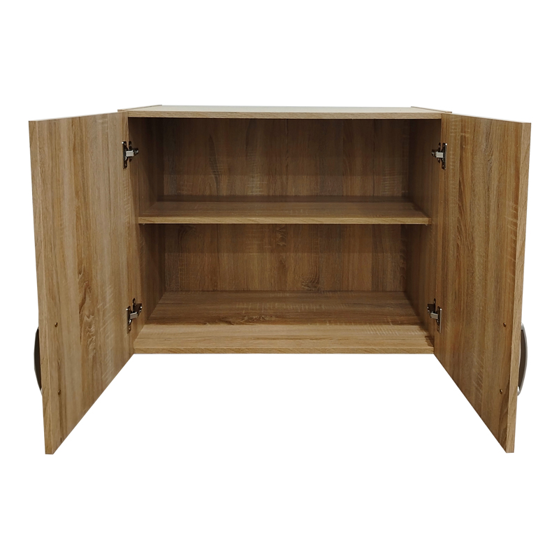 Ντουλάπα εξάφυλλη με πατάρι Athos I pakoworld sonoma 240x42x240εκ