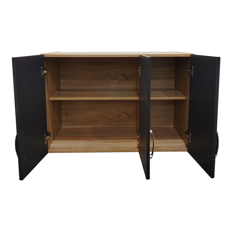 Ντουλάπα εξάφυλλη με πατάρι Athos pakoworld sonoma-ανθρακί 180x42x240εκ Ντουλάπα εξάφυλλη με πατάρι Athos pakoworld sonoma-ανθρακί 180x42x240εκ