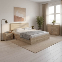 Σετ Κρεβατοκάμαρας Athos Sonoma με Κρεβάτι 160x200εκ Σετ 4τεμ Σετ Κρεβατοκάμαρας Athos Sonoma με Κρεβάτι 160x200εκ Σετ 4τεμ