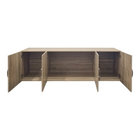 Ντουλάπα τετράφυλλη και πατάρι Alvia pakoworld sonoma 200x51x240εκ Ντουλάπα τετράφυλλη και πατάρι Alvia pakoworld sonoma 200x51x240εκ