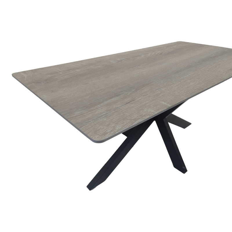 Τραπέζι Bethan pakoworld sonoma με γκρι mdf και μαύρο μέταλλο 160x80x75εκ Τραπέζι Bethan pakoworld sonoma με γκρι mdf και μαύρο μέταλλο 160x80x75εκ