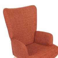 Πολυθρόνα-μπερζέρα Gerlina pakoworld terracotta ύφασμα με πόδι σε φυσική απόχρωση 71x64x94εκ Πολυθρόνα-μπερζέρα Gerlina pakoworld terracotta ύφασμα με πόδι σε φυσική απόχρωση 71x64x94εκ