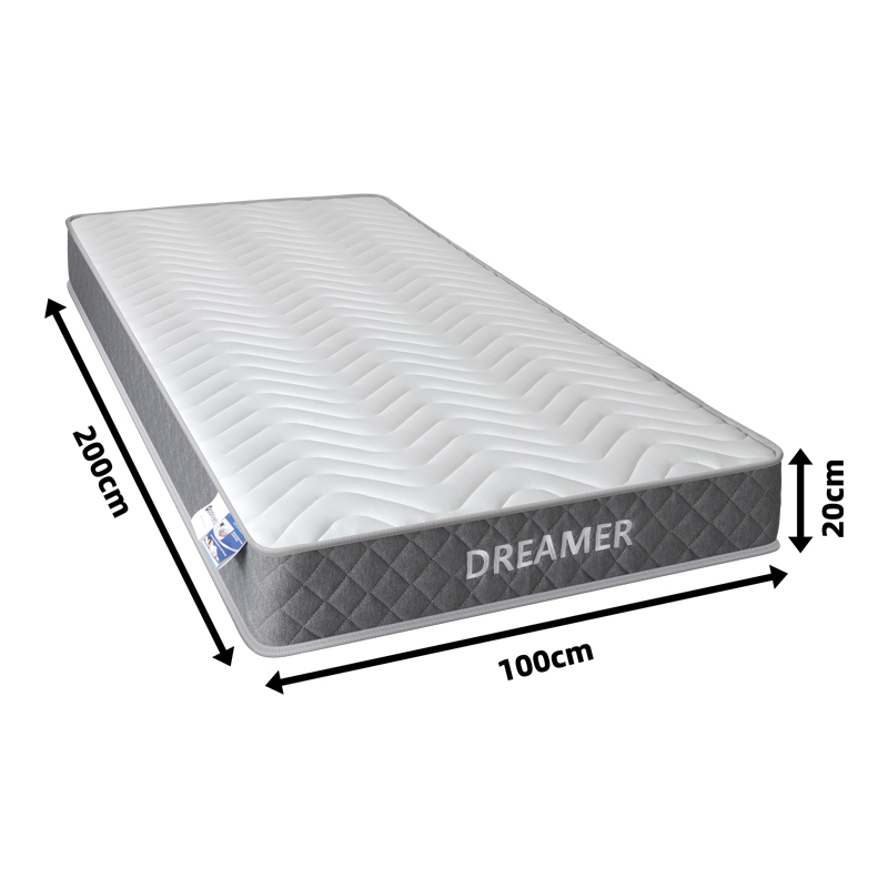 Στρώμα Dreamer pakoworld pocket spring διπλής όψης 20cm 100x200εκ Στρώμα Dreamer pakoworld pocket spring διπλής όψης 20cm 100x200εκ