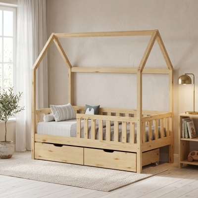 Παιδικό κρεβάτι Bendina τ. Montessori με 2 συρτάρια pakoworld ξύλο πεύκου σε φυσικη αποχρωση 90x190εκ Παιδικό κρεβάτι Bendina τ. Montessori με 2 συρτάρια pakoworld ξύλο πεύκου σε φυσικη αποχρωση 90x190εκ