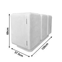 Μπουφές Kooldio pakoworld mdf λευκό 120x37.5x69εκ Μπουφές Kooldio pakoworld mdf λευκό 120x37.5x69εκ