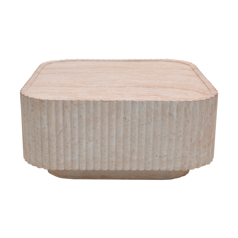 Τραπέζι σαλονιού Doric pakoworld MGO όψη τραβερτίνας 80x80x38εκ Τραπέζι σαλονιού Doric pakoworld MGO όψη τραβερτίνας 80x80x38εκ
