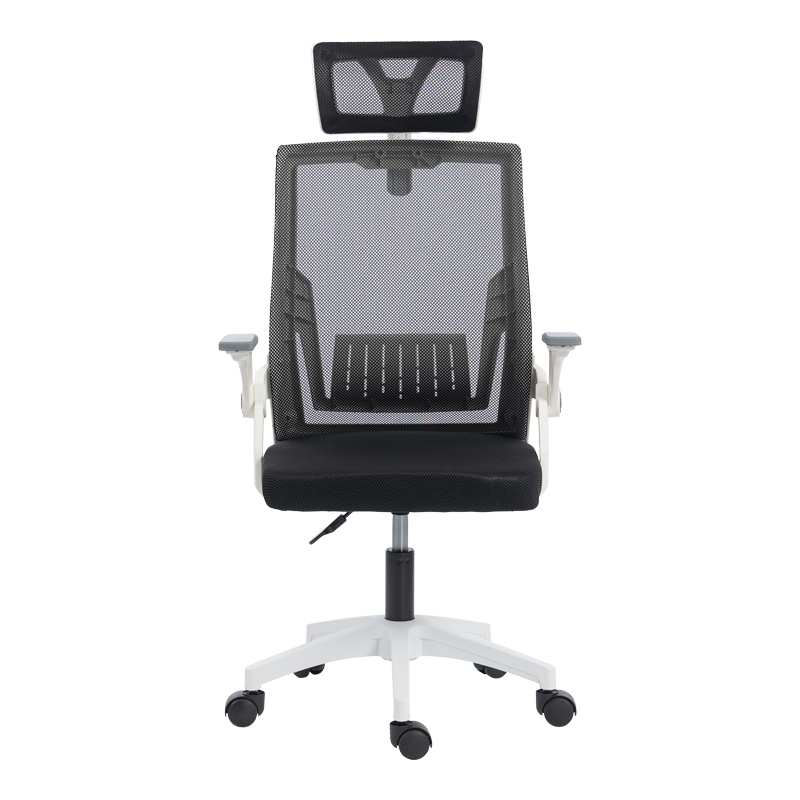 Καρέκλα γραφείου Plymot pakoworld λευκή - mesh μαύρο 48x58x112-122εκ Καρέκλα γραφείου Plymot pakoworld λευκή - mesh μαύρο 48x58x112-122εκ