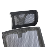 Καρέκλα γραφείου Plymot pakoworld λευκή - mesh μαύρο 48x58x112-122εκ Καρέκλα γραφείου Plymot pakoworld λευκή - mesh μαύρο 48x58x112-122εκ