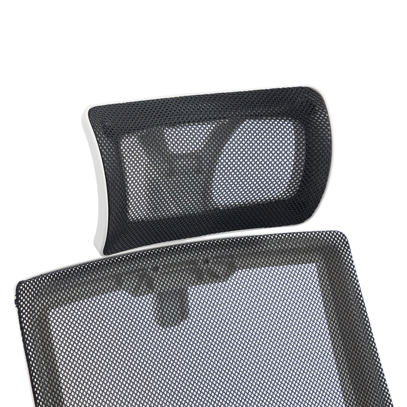 Καρέκλα γραφείου Plymot pakoworld λευκή - mesh μαύρο 48x58x112-122εκ Καρέκλα γραφείου Plymot pakoworld λευκή - mesh μαύρο 48x58x112-122εκ