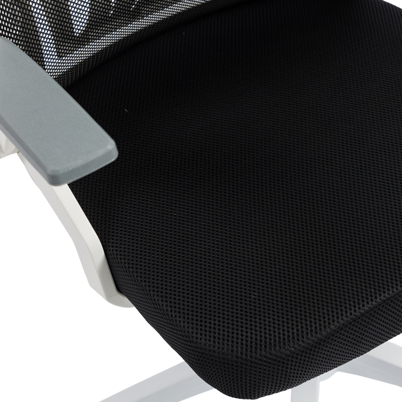 Καρέκλα γραφείου Plymot pakoworld λευκή - mesh μαύρο 48x58x112-122εκ Καρέκλα γραφείου Plymot pakoworld λευκή - mesh μαύρο 48x58x112-122εκ