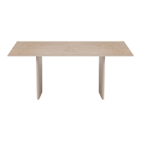 Τραπέζι Releno pakoworld sintered stone σε όψη τραβερτίνας 180x90x75εκ