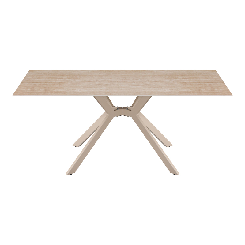 Τραπέζι Olven pakoworld sintered stone σε όψη τραβερτίνας 180x90x75εκ Τραπέζι Olven pakoworld sintered stone σε όψη τραβερτίνας 180x90x75εκ
