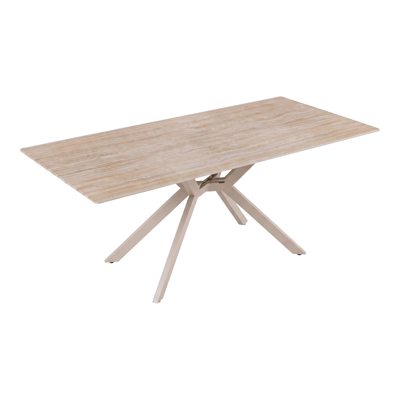 Τραπέζι Olven pakoworld sintered stone σε όψη τραβερτίνας 180x90x75εκ Τραπέζι Olven pakoworld sintered stone σε όψη τραβερτίνας 180x90x75εκ