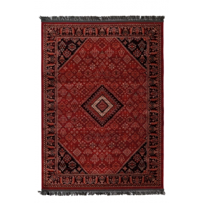 Κλασικό χαλί Afgan 306A D.RED BLACK Royal Carpet - 160 x 230 cm