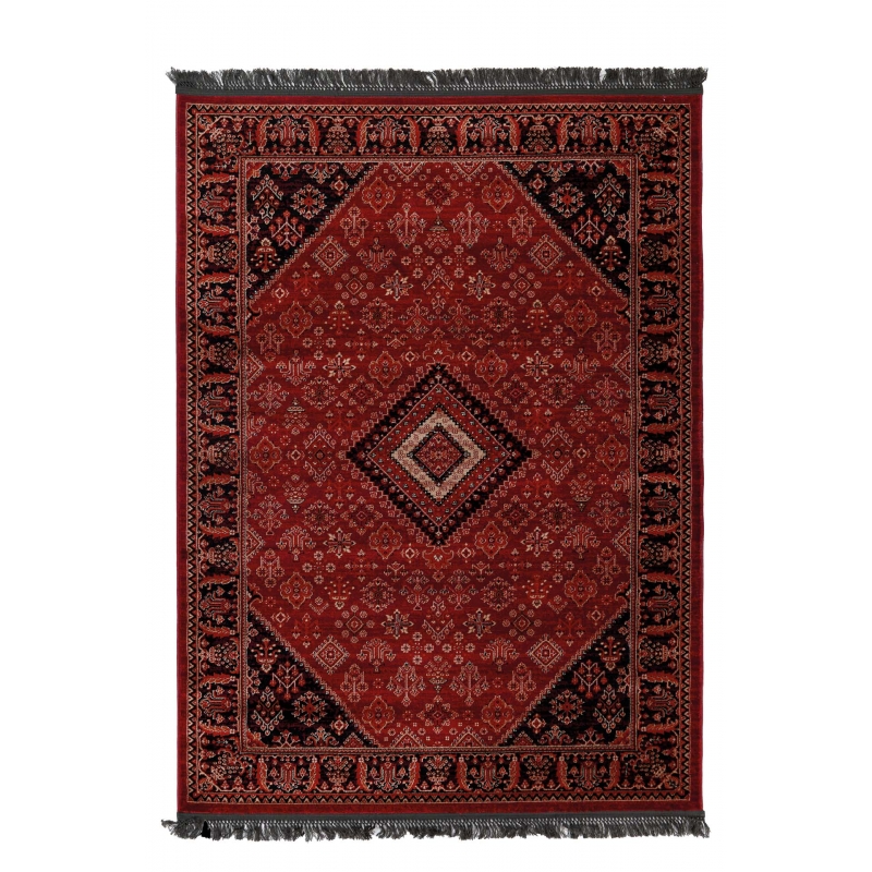 Κλασικό χαλί Afgan 306A D.RED BLACK Royal Carpet - 160 x 230 cm Κλασικό χαλί Afgan 306A D.RED BLACK Royal Carpet - 160 x 230 cm